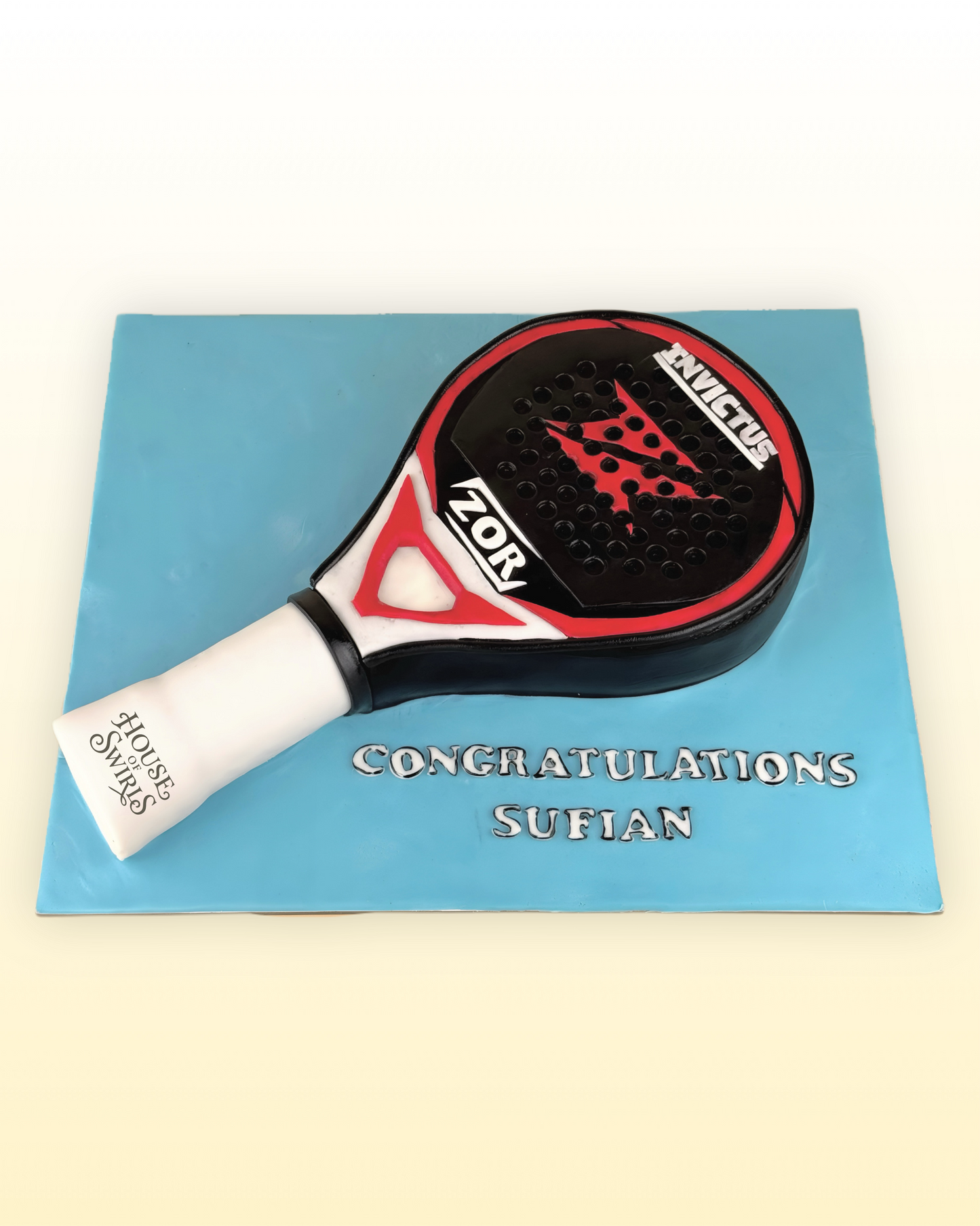Padel Racket Cake