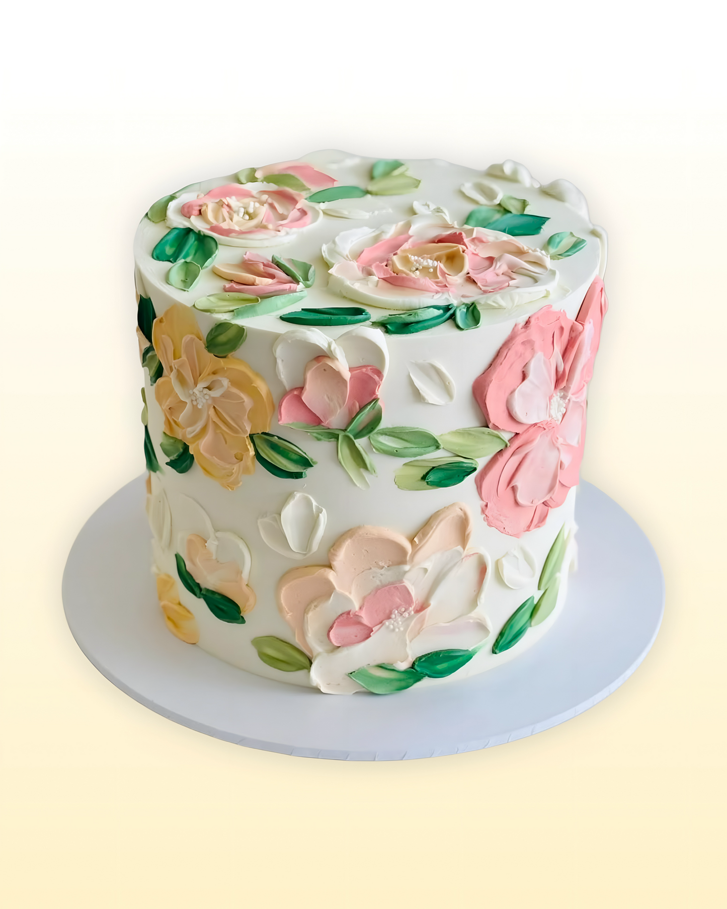 Textured Pastel Petal Art Cake