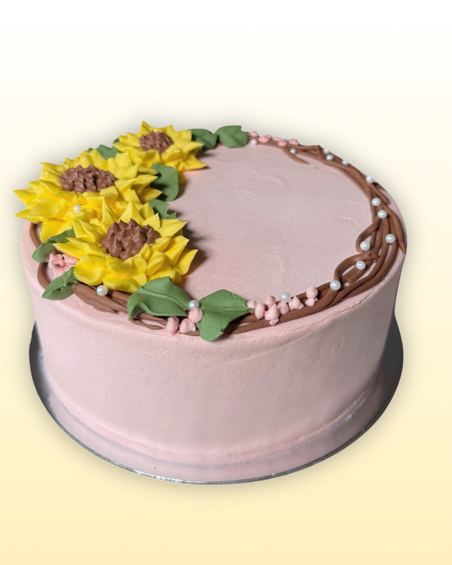 Sunflower Floral Cake