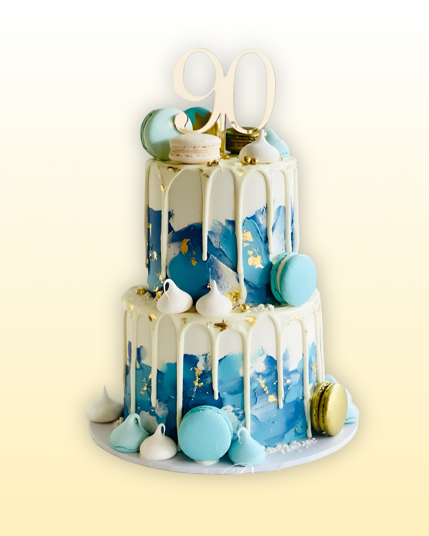 Luxe Macron Drip Cake