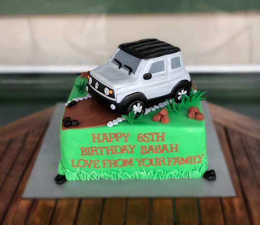 4x4 Safari Cake