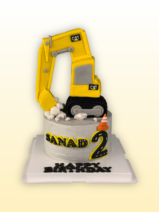 Excavator Concrete Cake