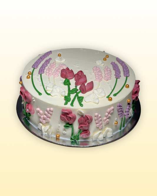 Spring Gardens Floral Cake