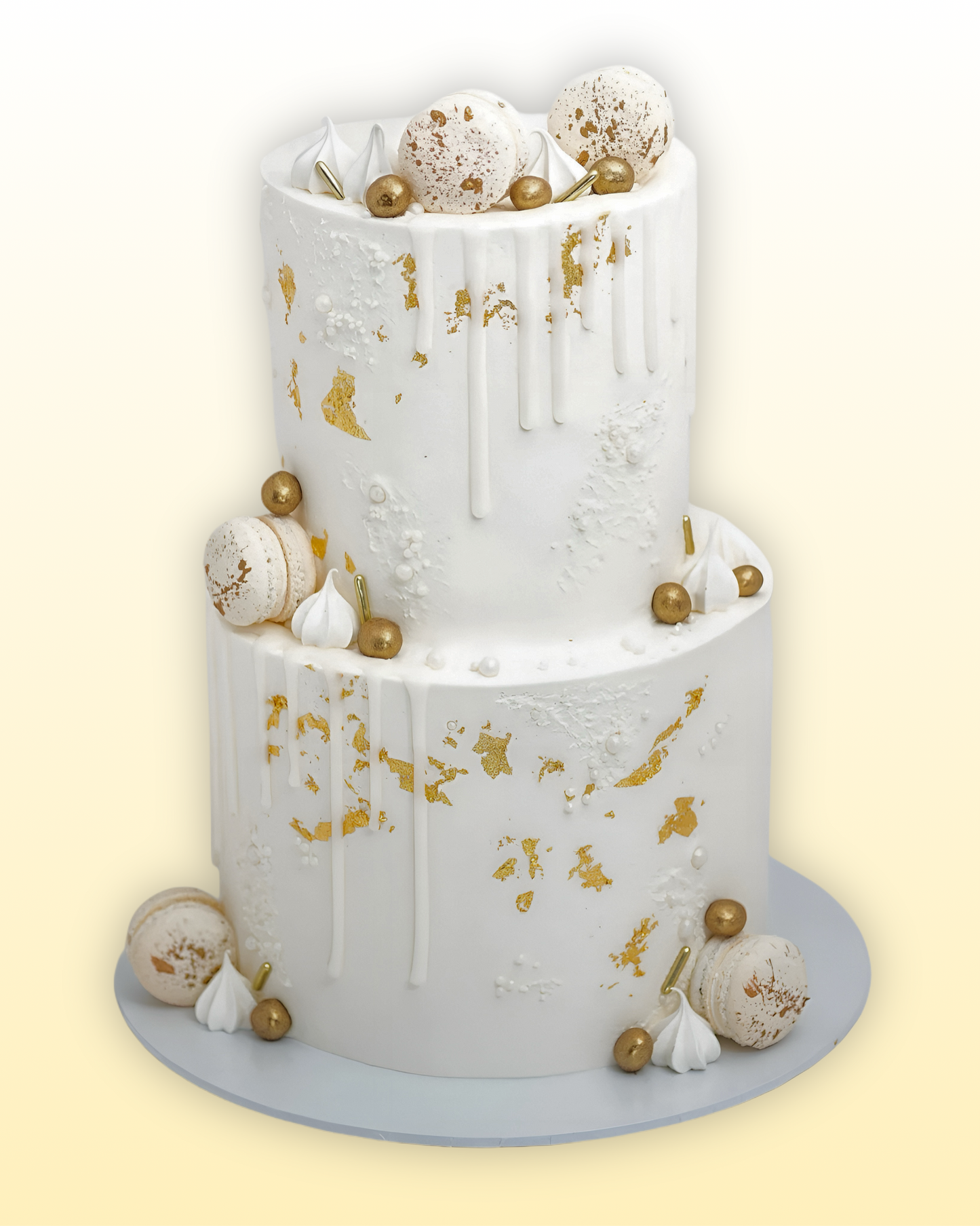 Golden drip 2 Tier Cake