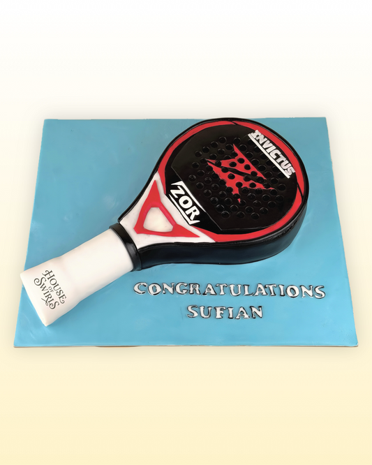 Padel Racket Cake