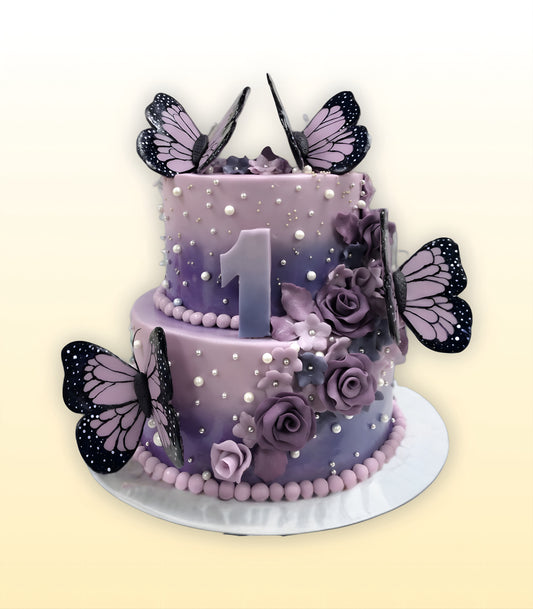 Floral Butterfly Cake