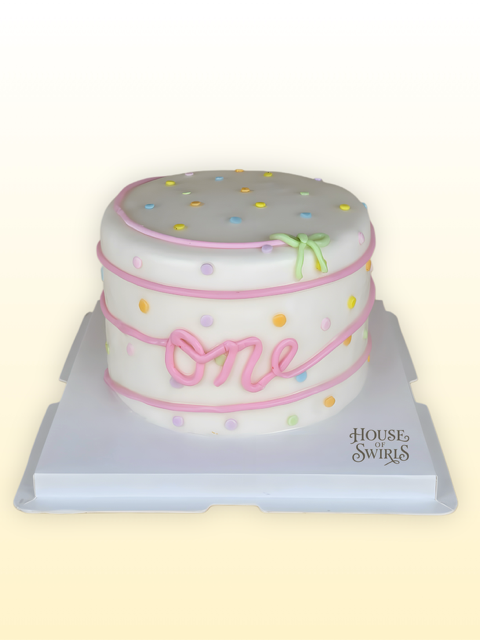 One Baby Pink Cake