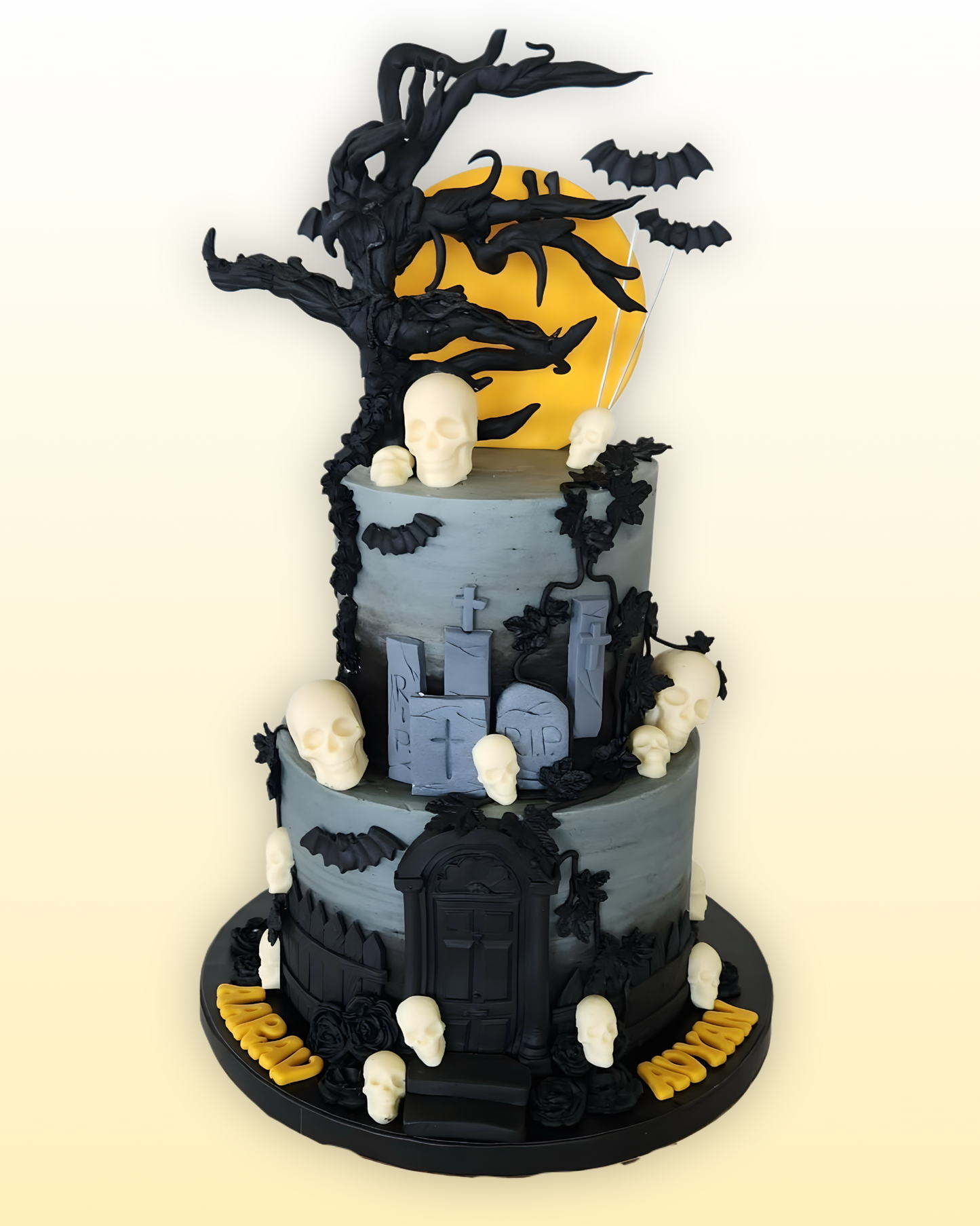 Haunted Graveyard Horror Cake