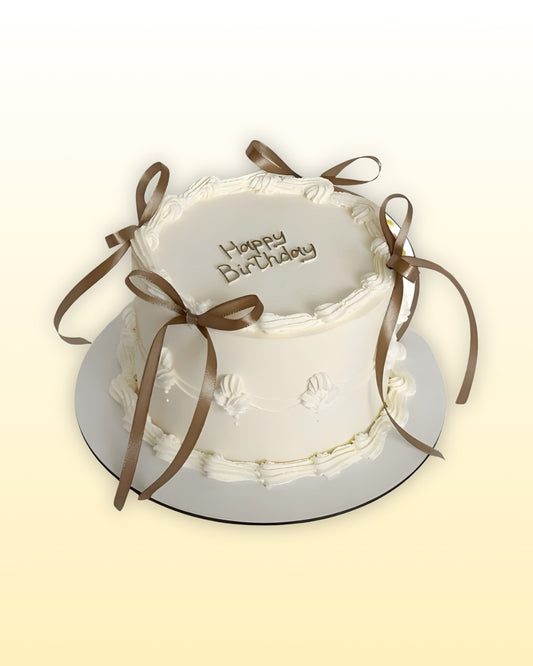 Vintage Ribbon Cake