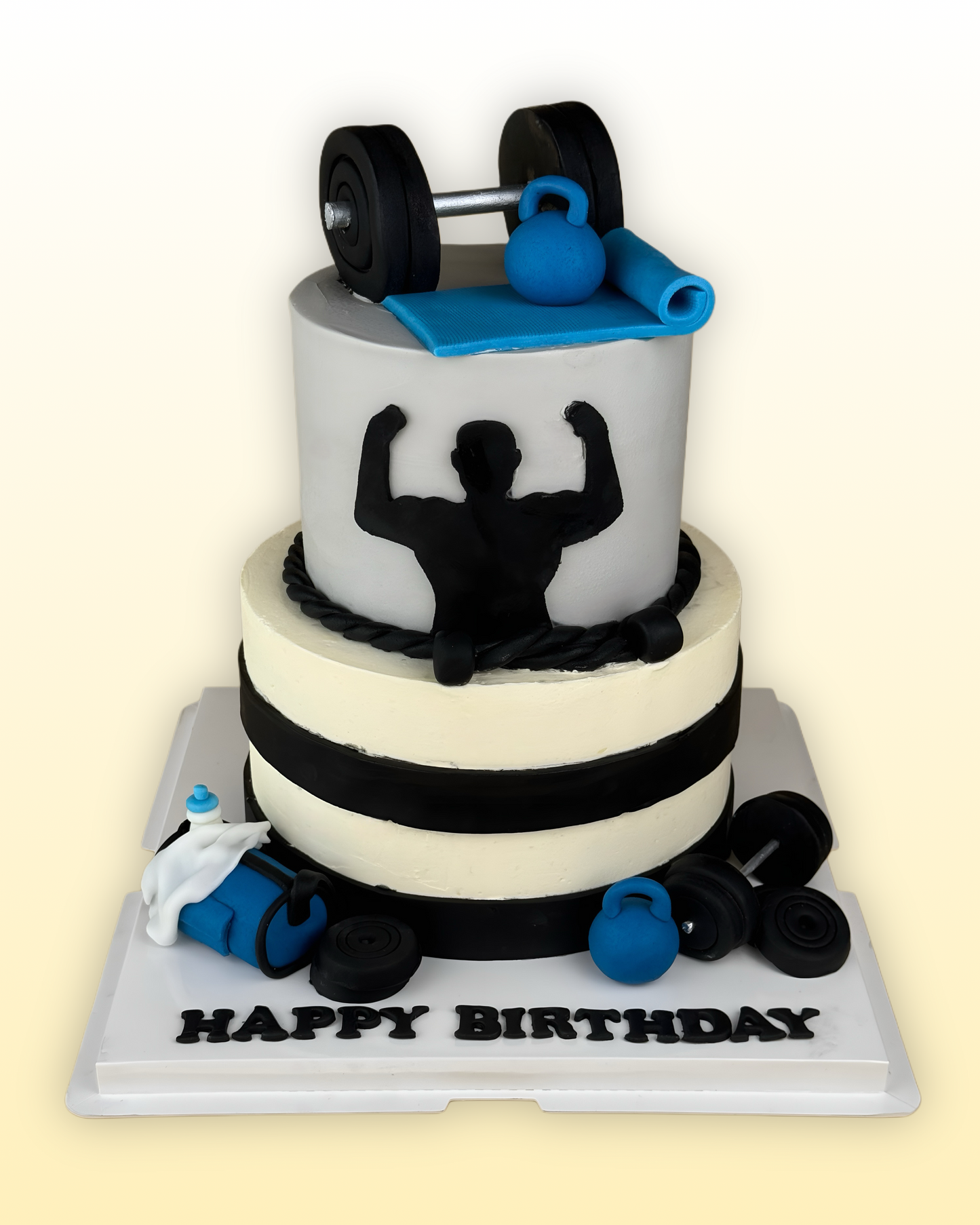 Muscle Gym Barbell Cake