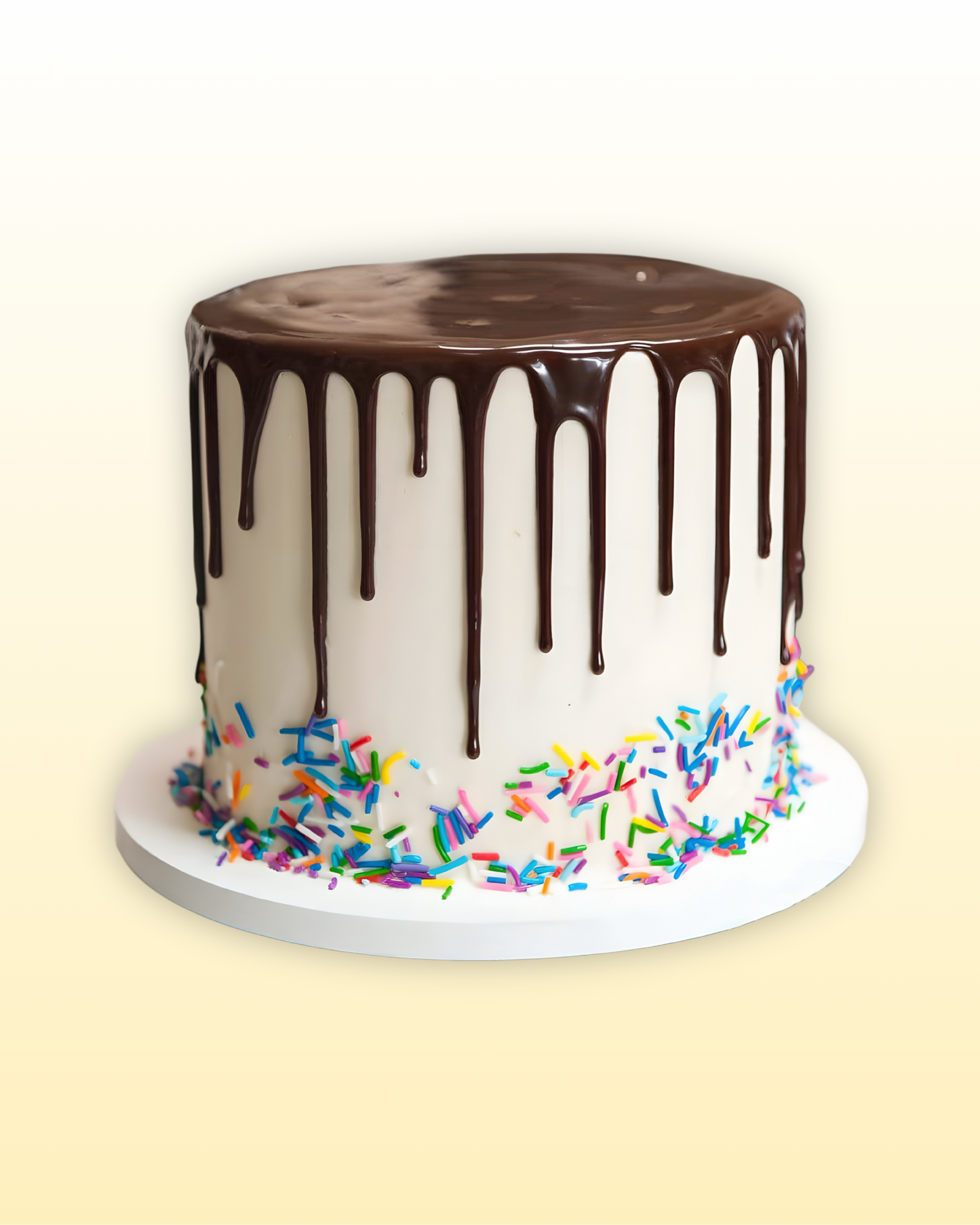 Chocolate Sprinkles Drip Cake